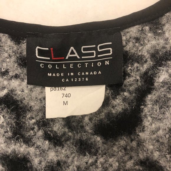 CLASS COLLECTION Retro Eyelash Fringe Trims Embroidery Cropped Top Size S/M - Picture 5 of 5